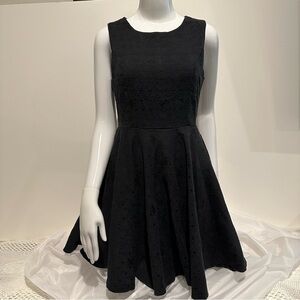 Kling Fit and Flare Sleeveless Black Dress women size 2